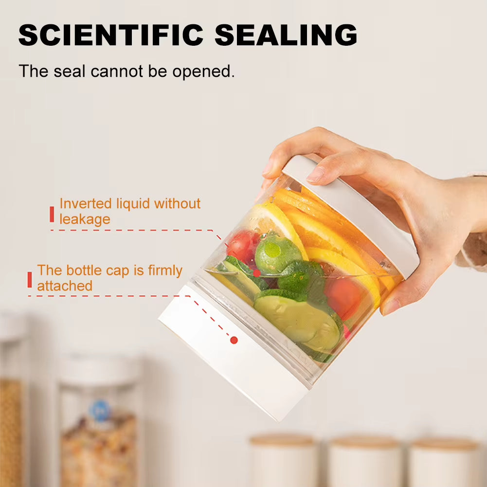 600/750/950/1350Ml Electric Vacuum Sealing Glass Jars Smart Tank Food Storage Container for Kitchen Coffee Beans Tea Storage