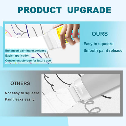 White Paint for Wall Touch up Paint for Walls, Portable Small Roller Brush Wall Repair Tool - No Extra Tools Required, Low VOC